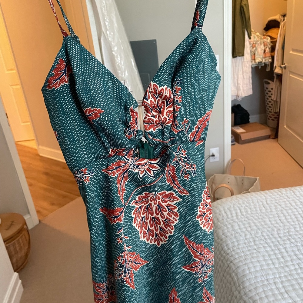 Fortunate one sage green dress NWT